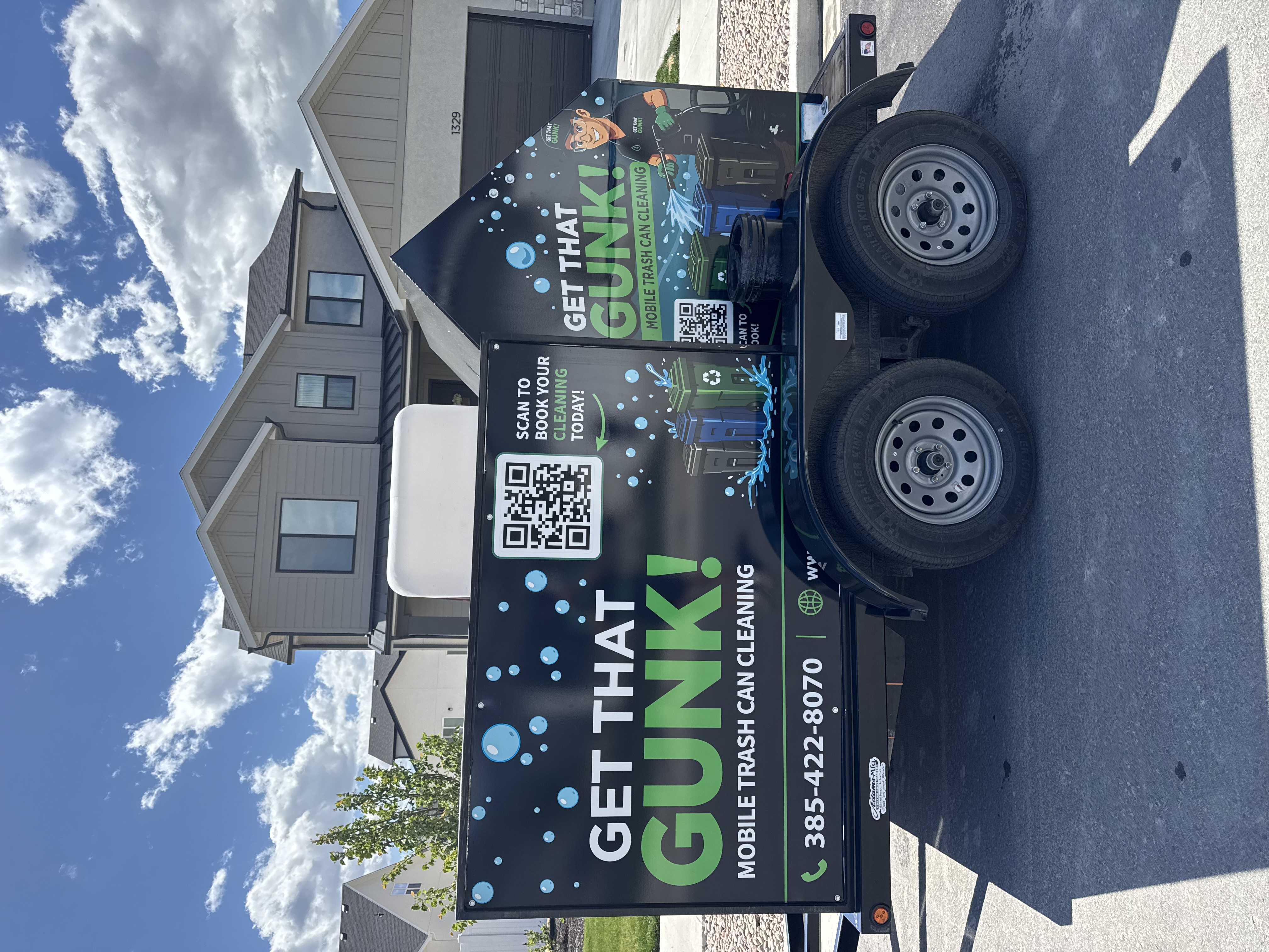Get That Gunk professional cleaning trailer
